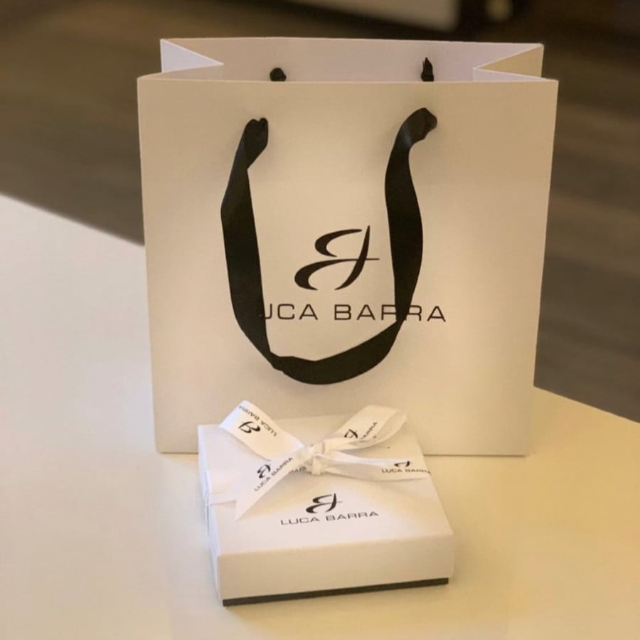 تغليف سواره ذهبيه بالقلب ماركة LUCA BARRA
