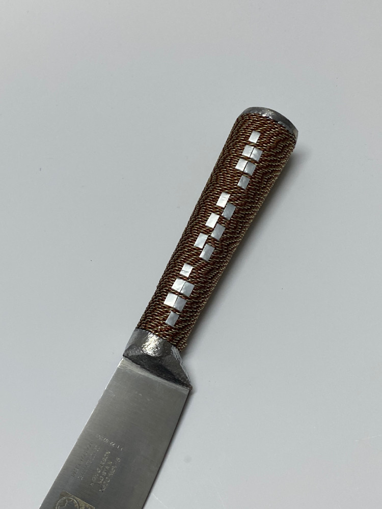 Portuguese knife, serrated, for cutting, sharp, non-corrosive + sheath