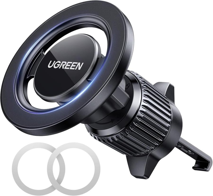 حامل جوال UGREEN مغناطيسي للسيارة – MagSafe ودوران 360° وتثبيت قوي