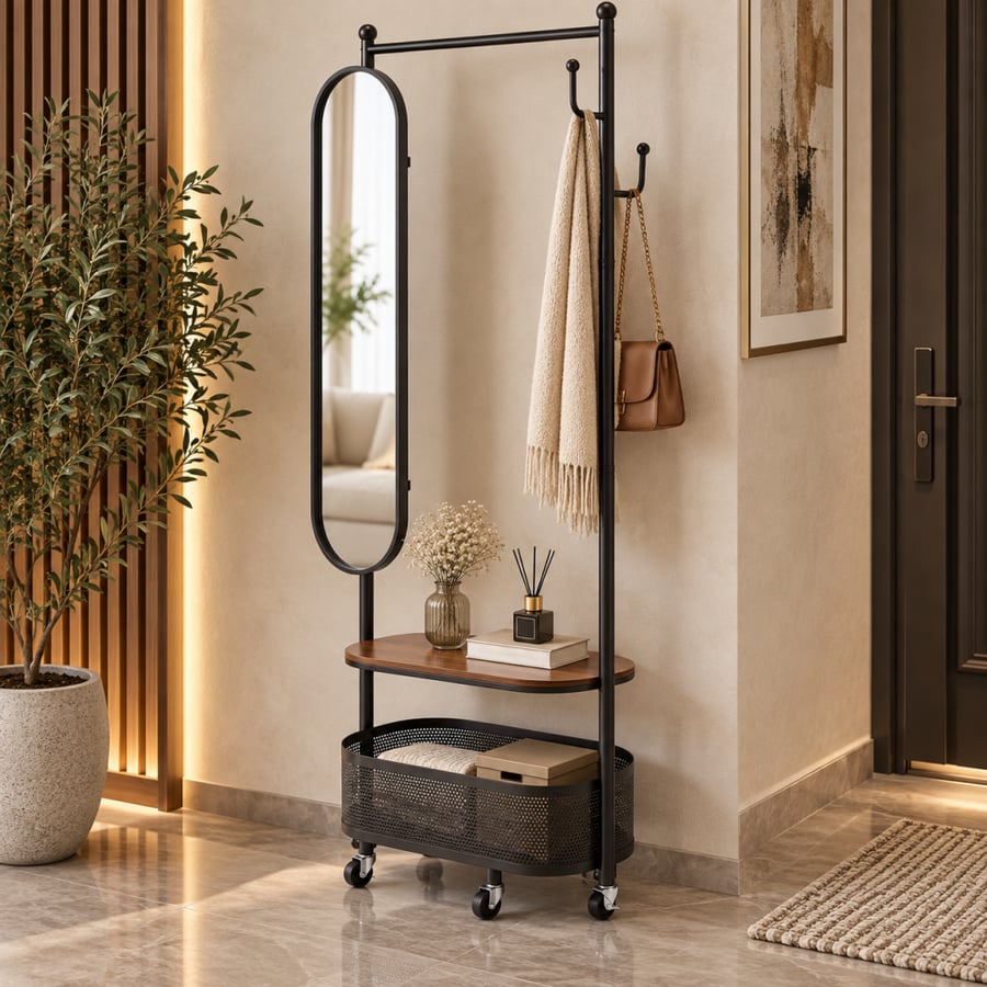مراية وعلاقة A-100 BLACK BROWN