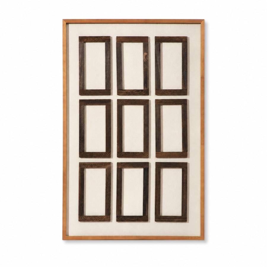 لوحة حائط بإطار بيج مقاس 120 × 80 سم