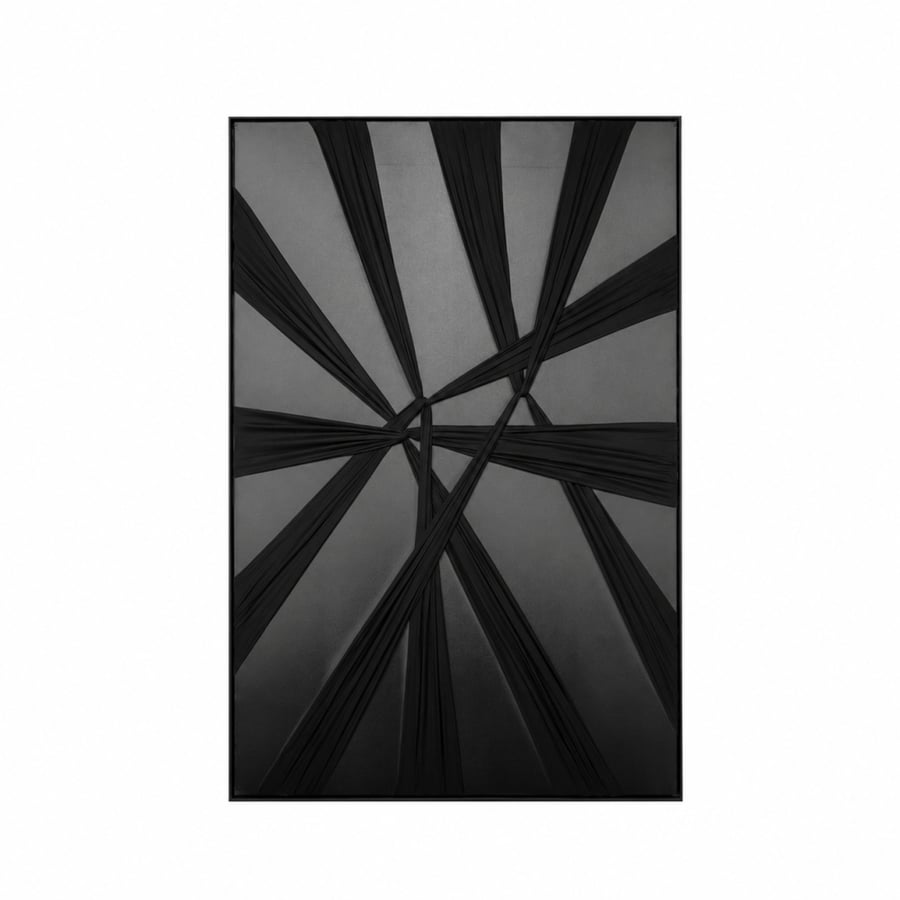 لوحة ديكور كبيرة بإطار أسود مقاس 150 × 100 سم