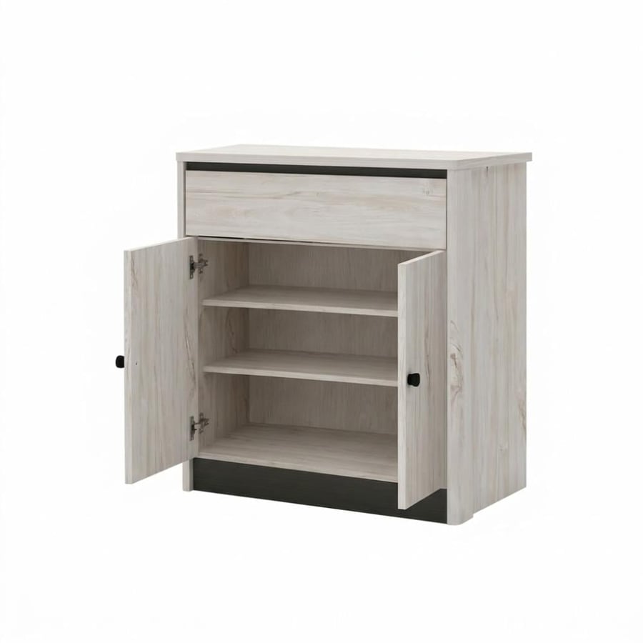 دولاب جزمة ماليزي 2 باب 80 سم SC350-2D WHITE OAK