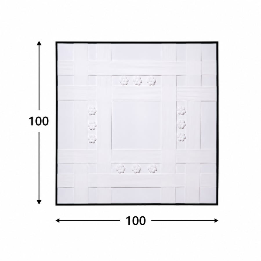لوحة ديكور مربعة مقاس 100 × 100 سم