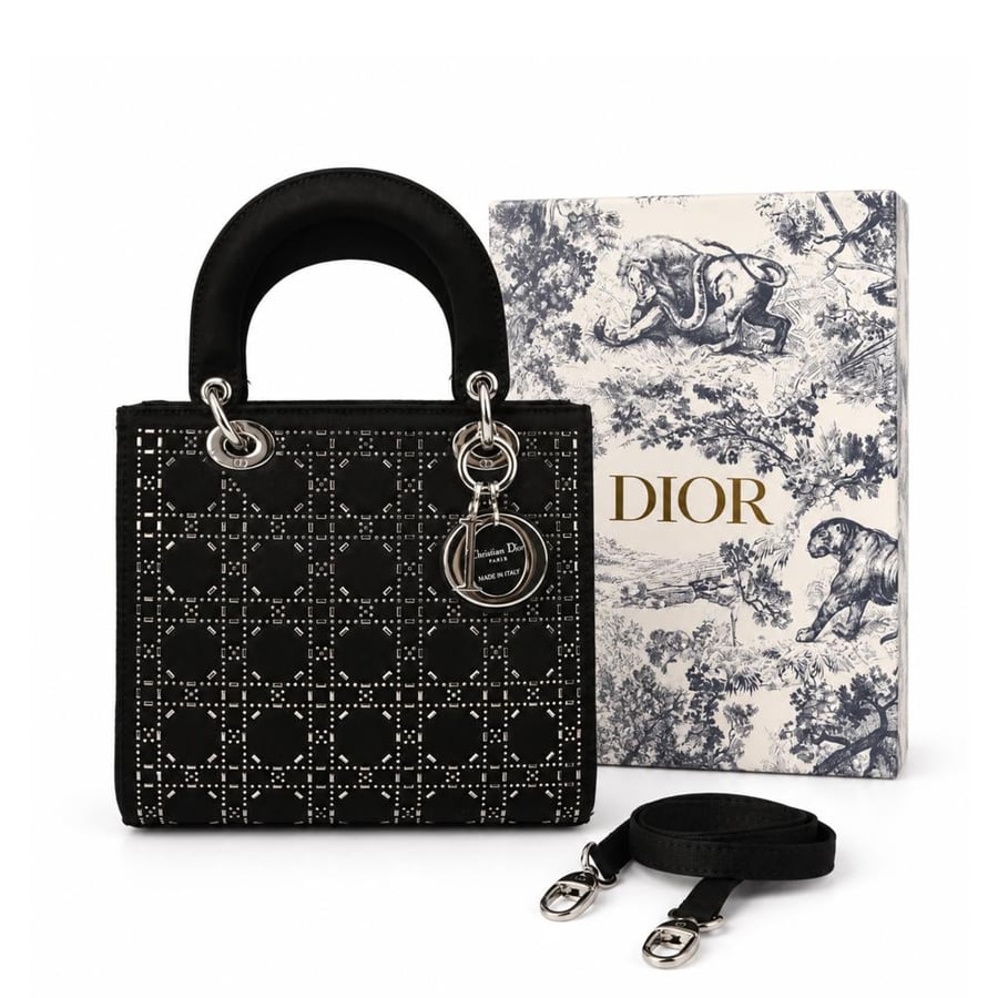 حقيبة ليدي ديور (Lady Dior) لون اسود