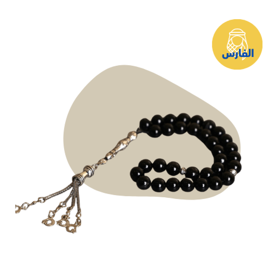 سبحة رجاليه طربزون عادي باللون الاسود