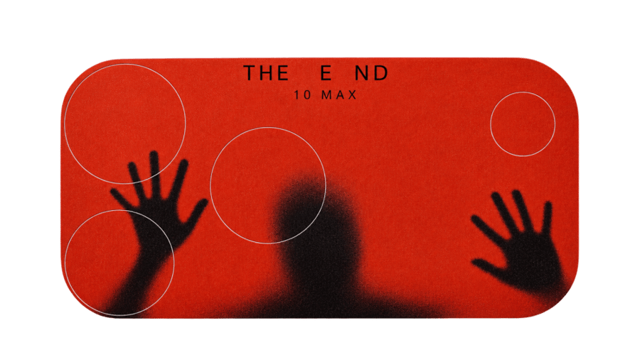 ستيكر THE END للايفون 17 برو ماكس