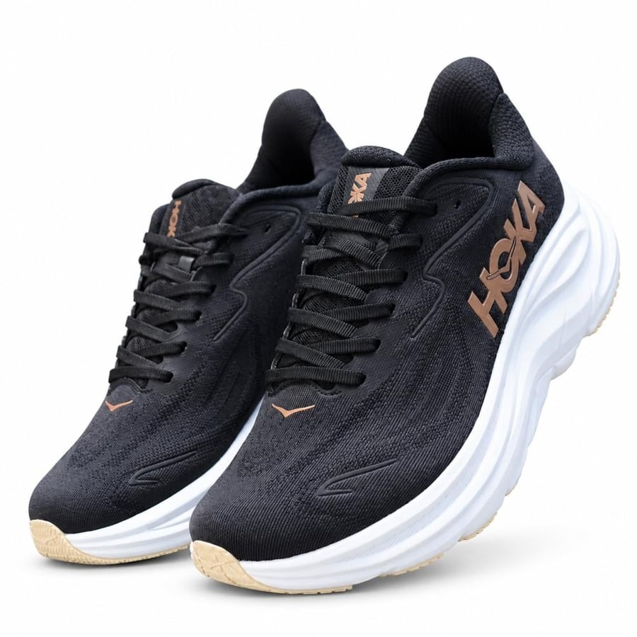 حذاء | HOKA Clifton 10 Black / Rose Gold