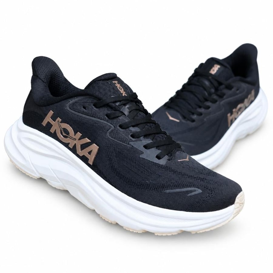 حذاء | HOKA Clifton 10 Black / Rose Gold