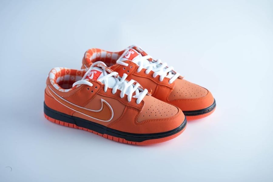حذاء Nike SB Dunk برتقالي بلمسة شبابية ملفتة ونقشة داخلية فريدة