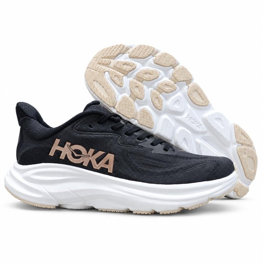 حذاء | HOKA Clifton 10 Black / Rose Gold