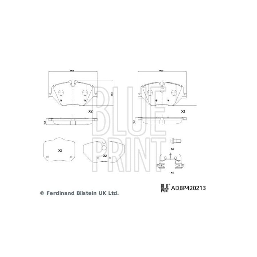 فحمات أمامي Blue Print ADBP420213