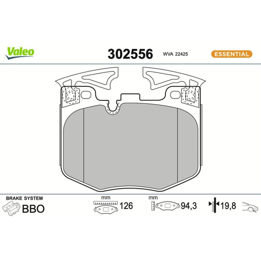 فحمات أمامي Valeo 302556
