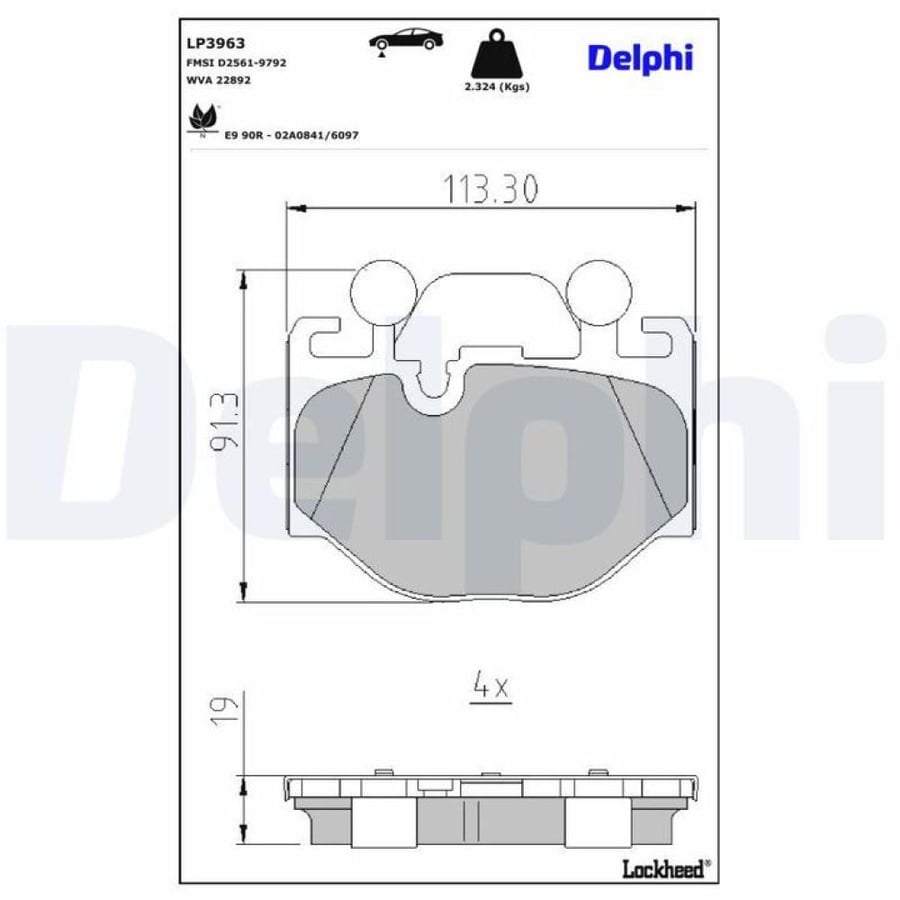 فحمات Delphi LP3963