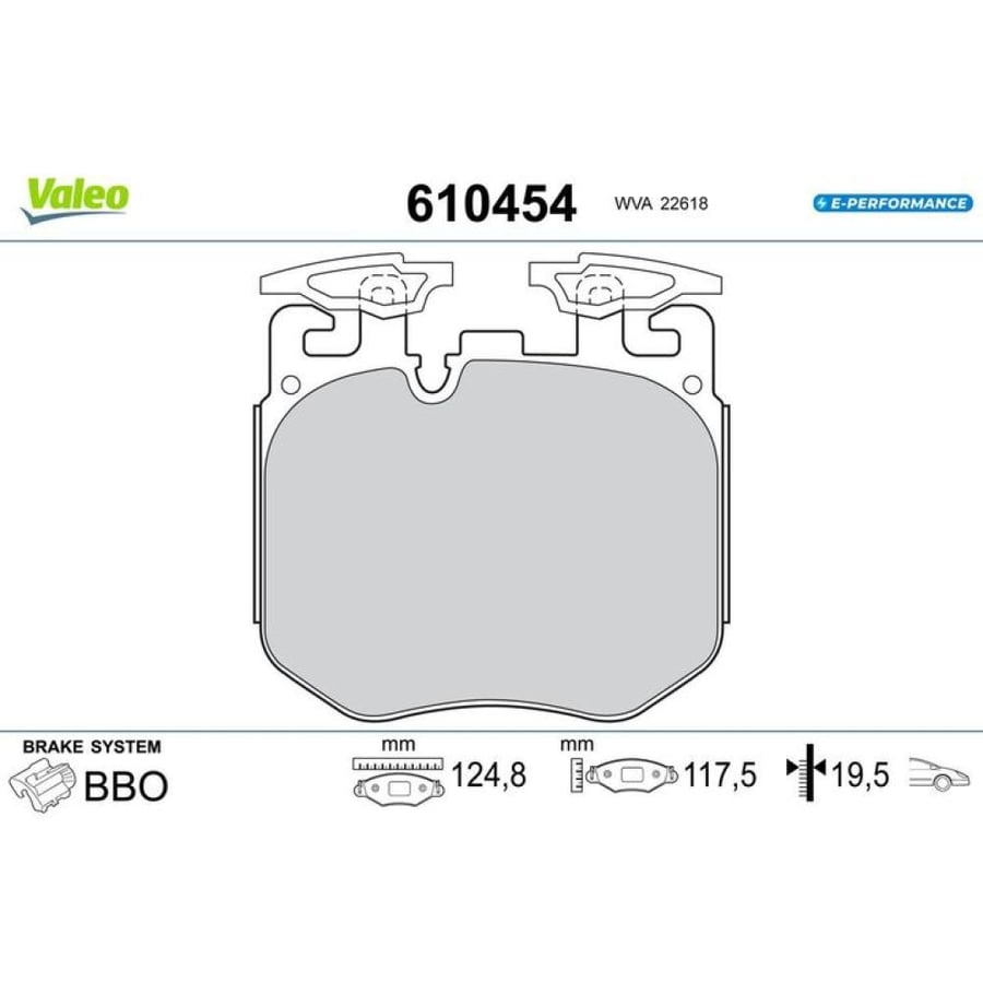 فحمات أمامي Valeo 610454