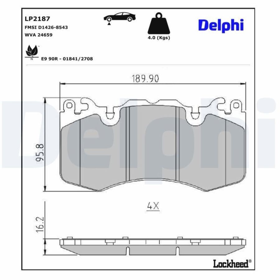 فحمات أمامي Delphi LP2187