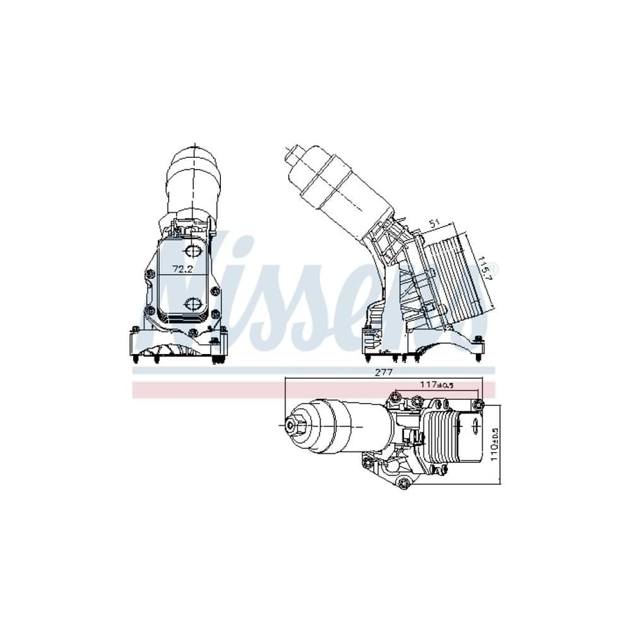 مبرد زيت مكينة Nissens 91395