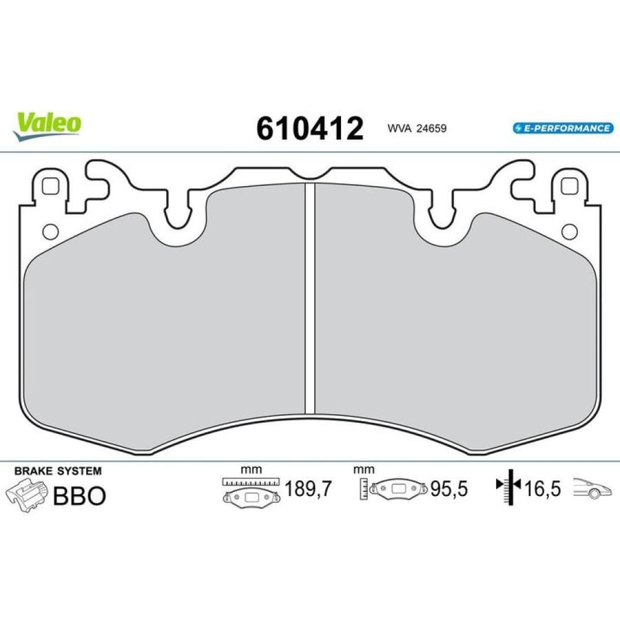 فحمات أمامي Valeo 610412