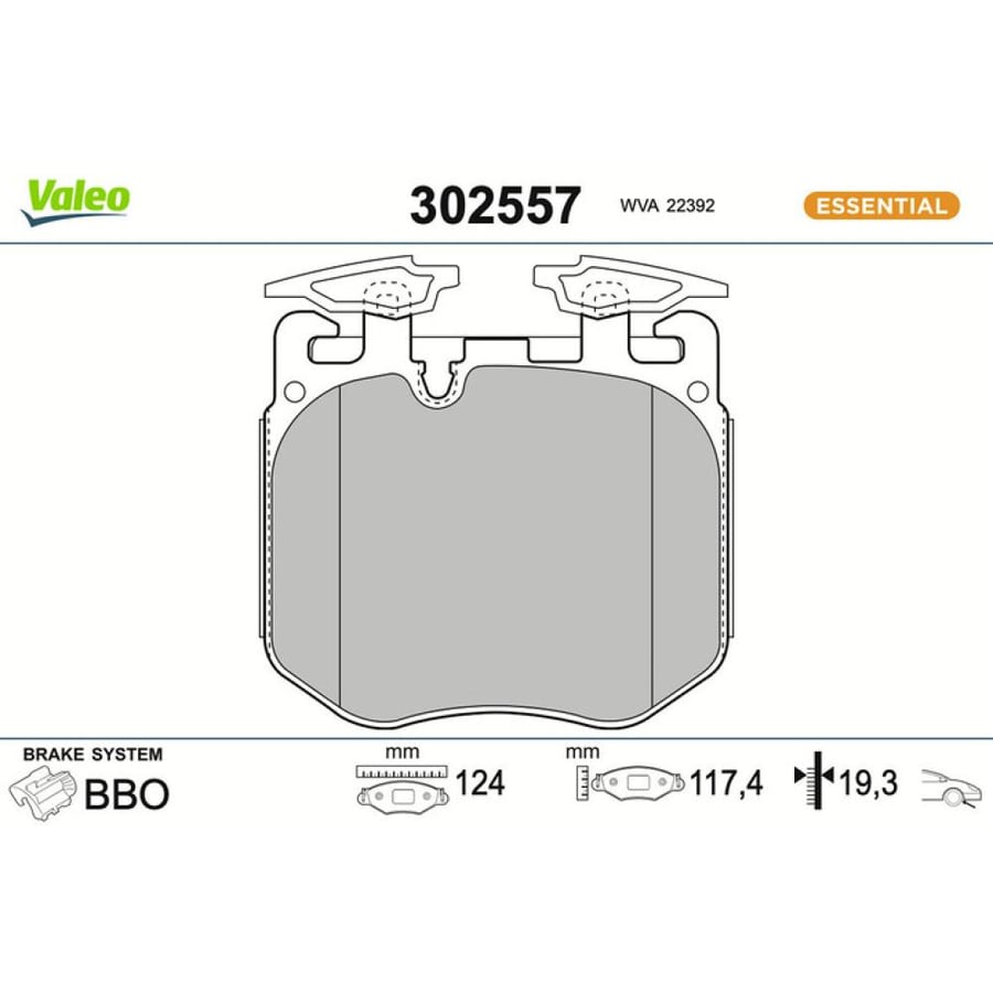 فحمات أمامي Valeo 302557