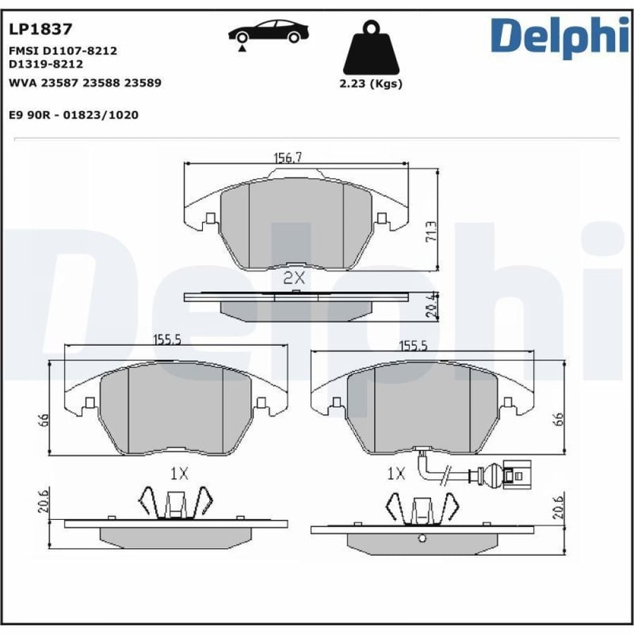 فحمات أمامي Delphi LP1837