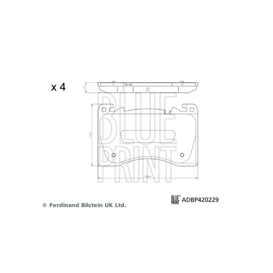فحمات أمامي Blue Print ADBP420229