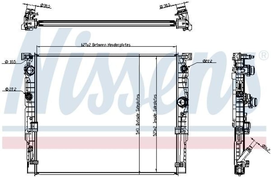 ردياتير ماء Nissens 606236