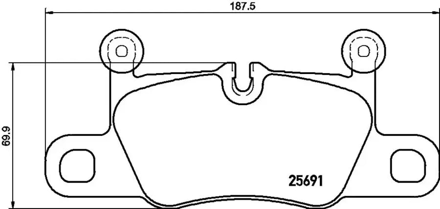 فحمات خلفية Brembo P 65 031