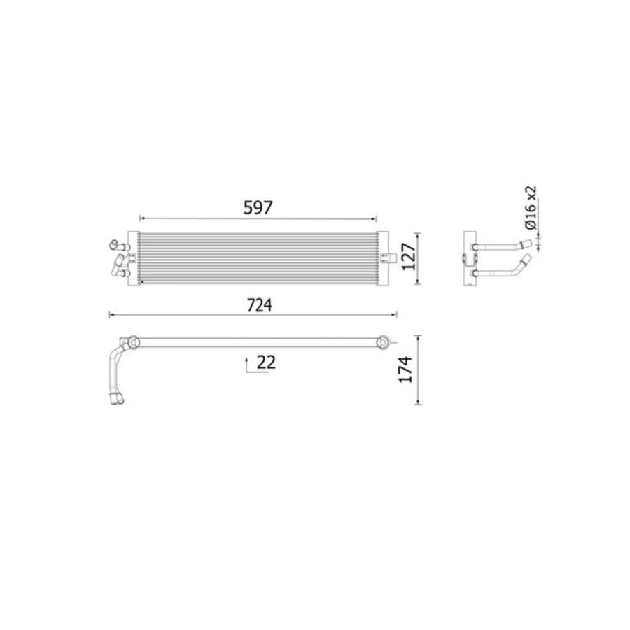 مبرد زيت جير Mahle CLC 399 000P