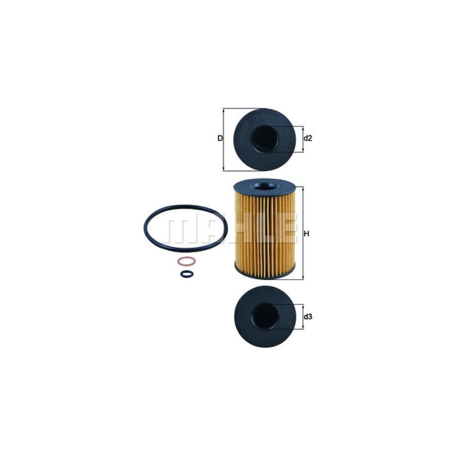 فلتر زيت Mahle OX 353/7D