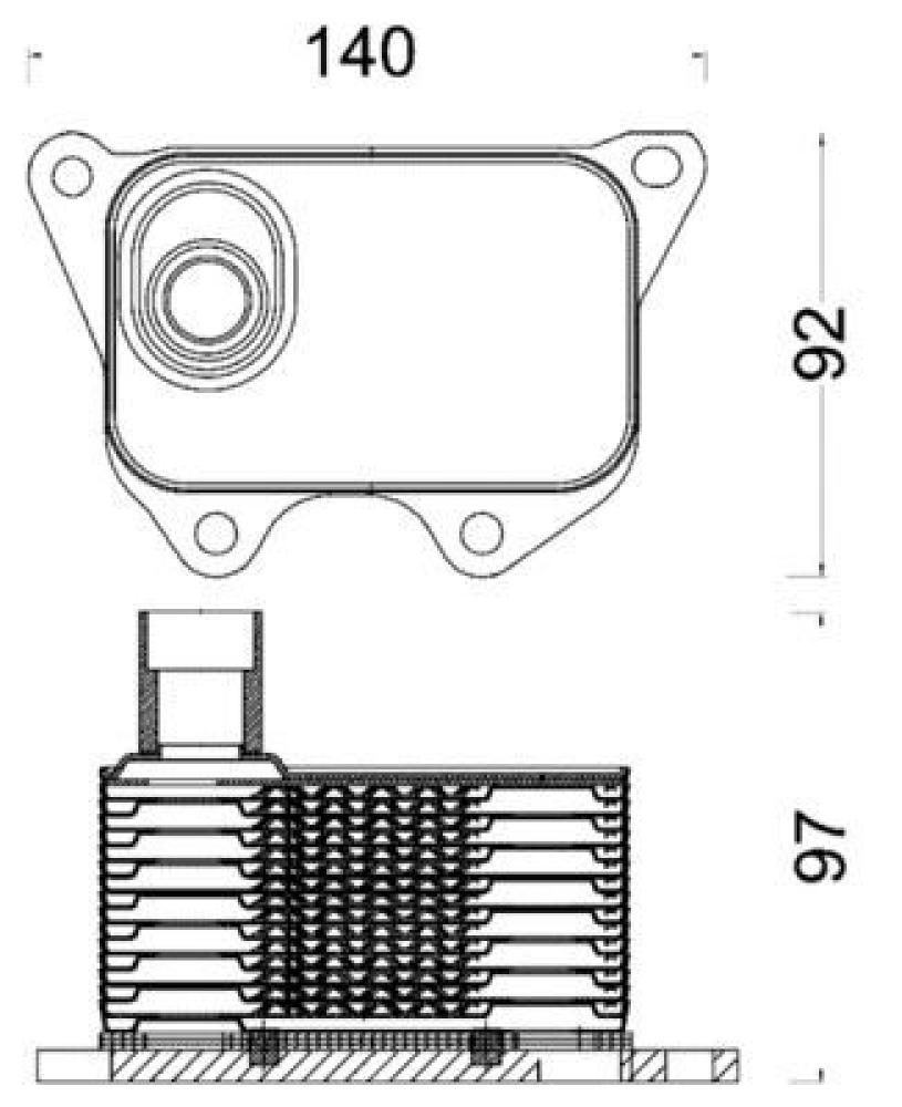 مبرد زيت مكينة Mahle CLC 185 000S