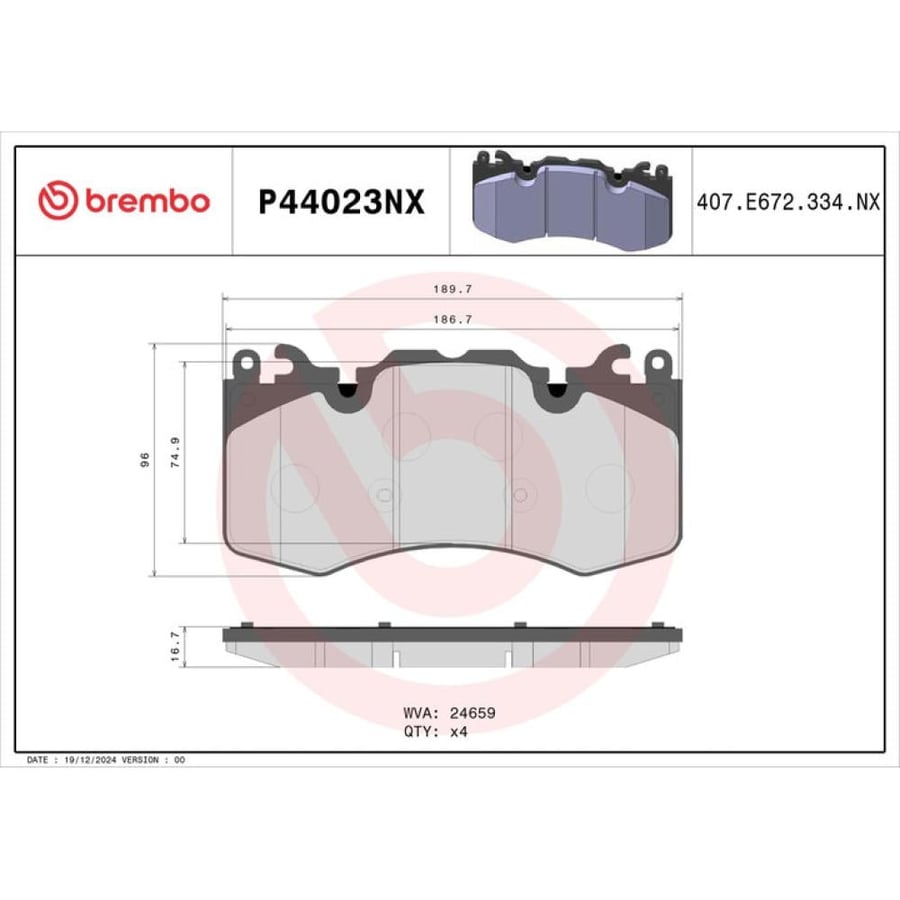 فحمات Brembo P44023NX