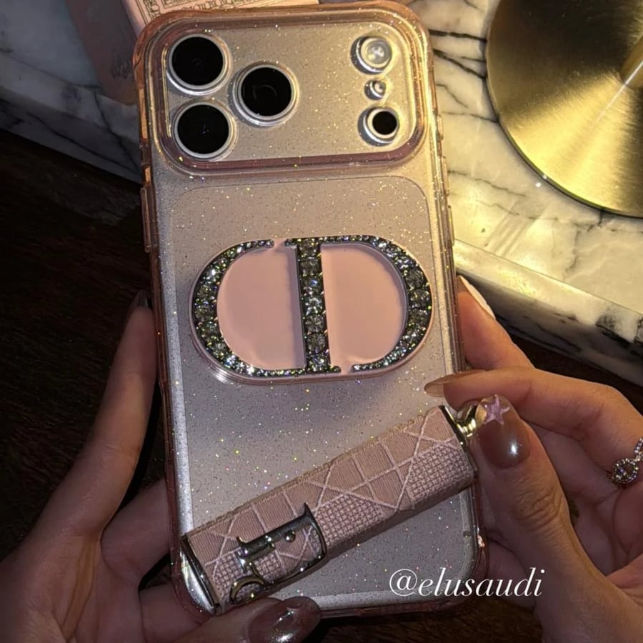 Dior mirror phone case (pink)