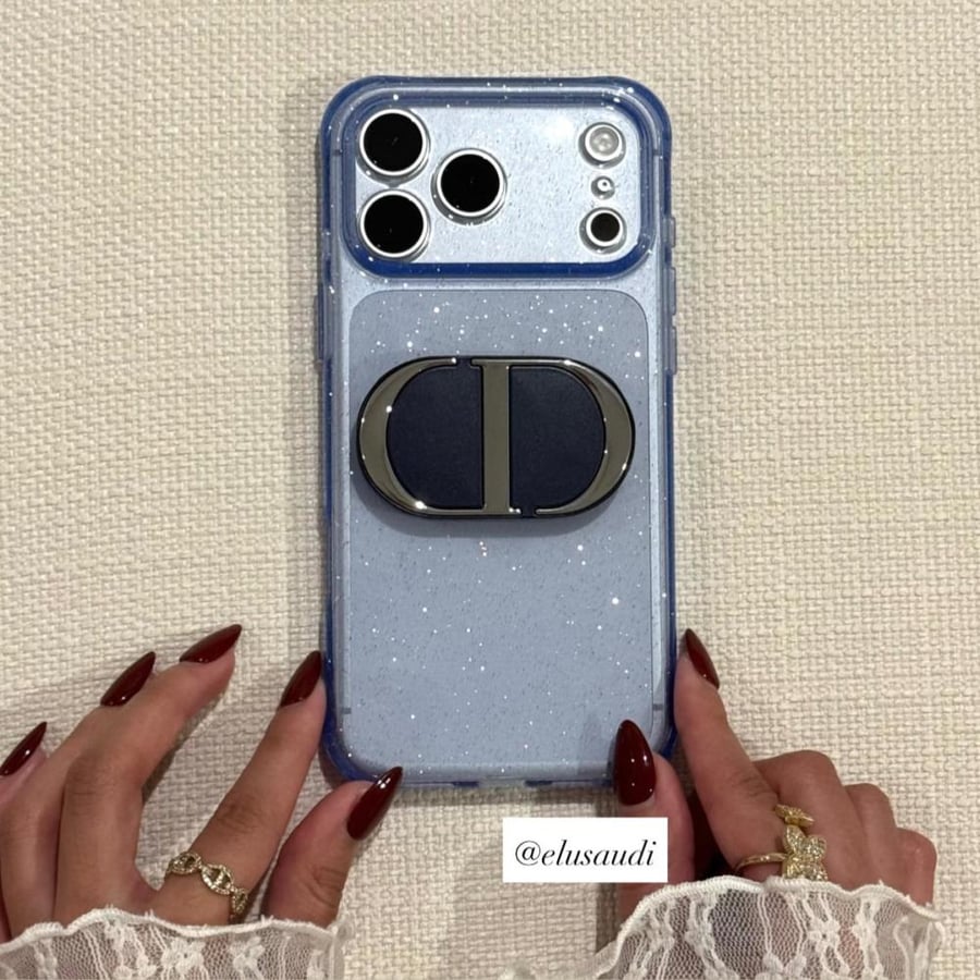 Dior mirror phone case (blue)