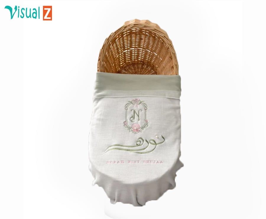 تطريز بطانية مواليد