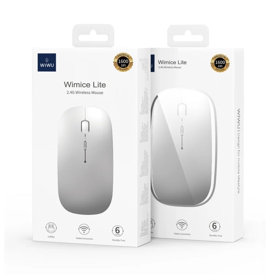 ماوس واي وو اللاسلكي برو رصاصي – WIWU WM101 Pro