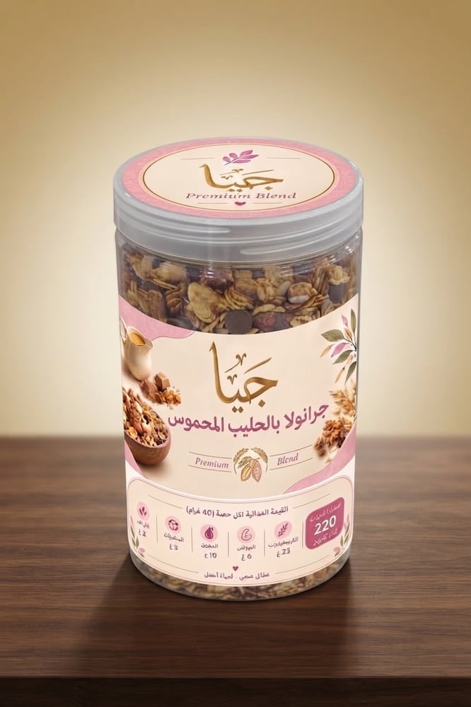 جرانولا بالحليب المحموس