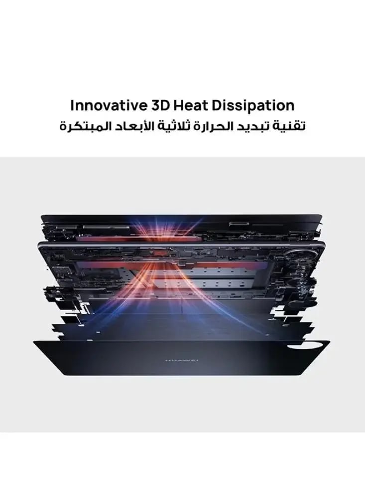 هواوي تاب ميتباد برو واي فاي شاشة 12.2 انش ذاكرة داخلية 256 جيجابايت وذاكرة رام 12 جيجابايت لون اسود مع قلم + ماوس + حقيبة