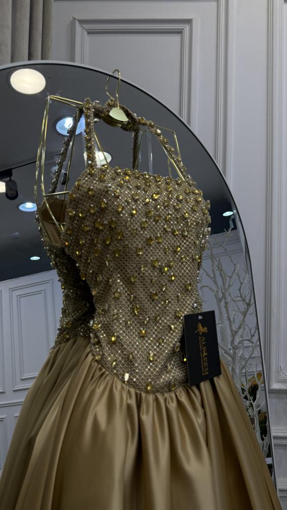 Gold dress