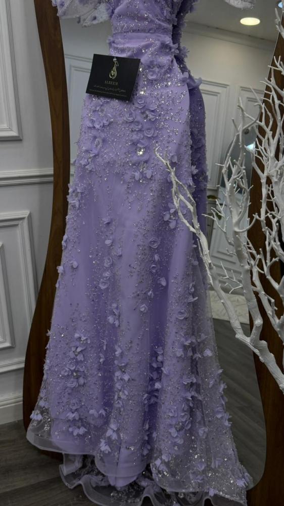 The Hanaof's purple dress