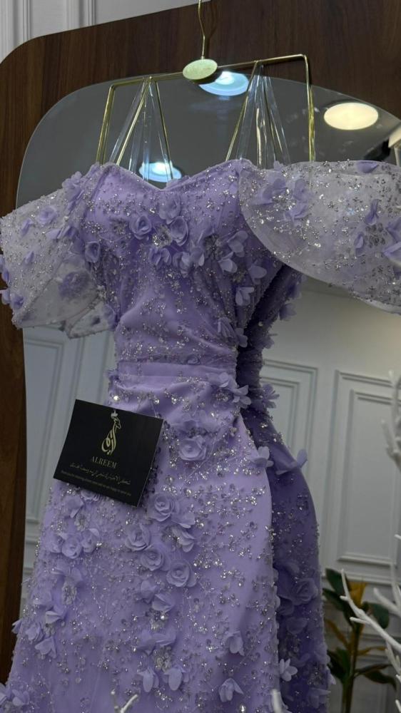 The Hanaof's purple dress