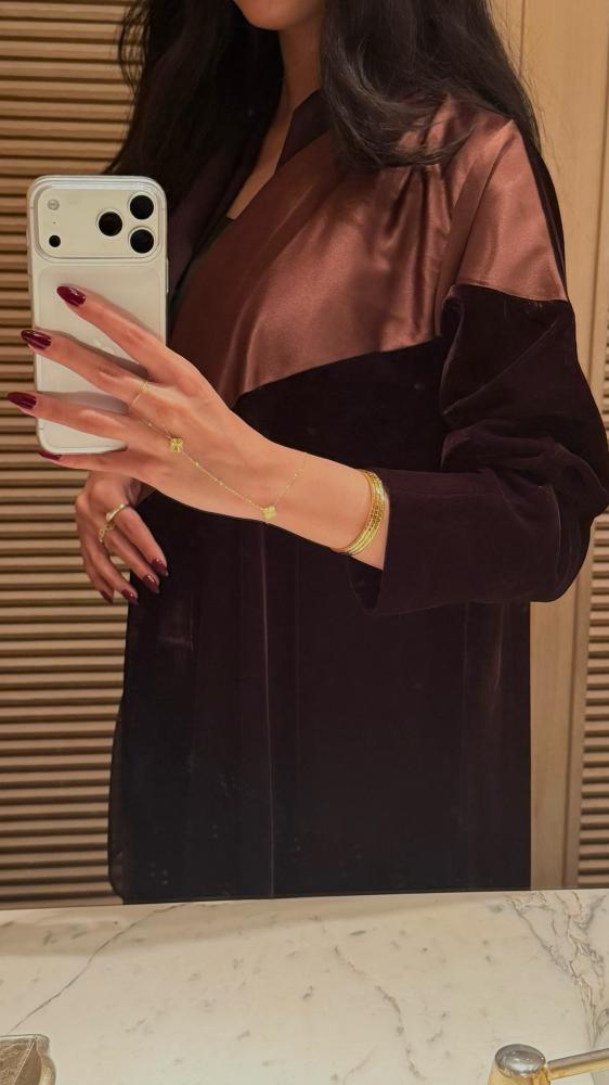 عباية مخمل شتوي