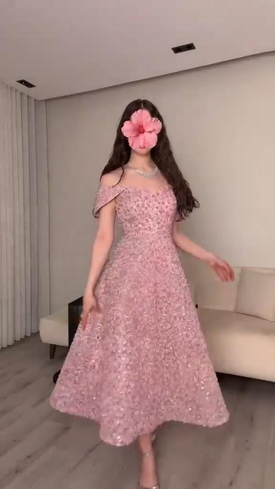 فستان سهره ميد مورد أنيق