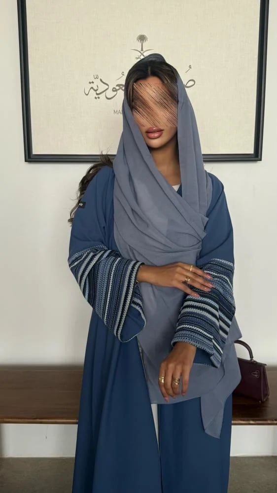 عباية كريب شيفون