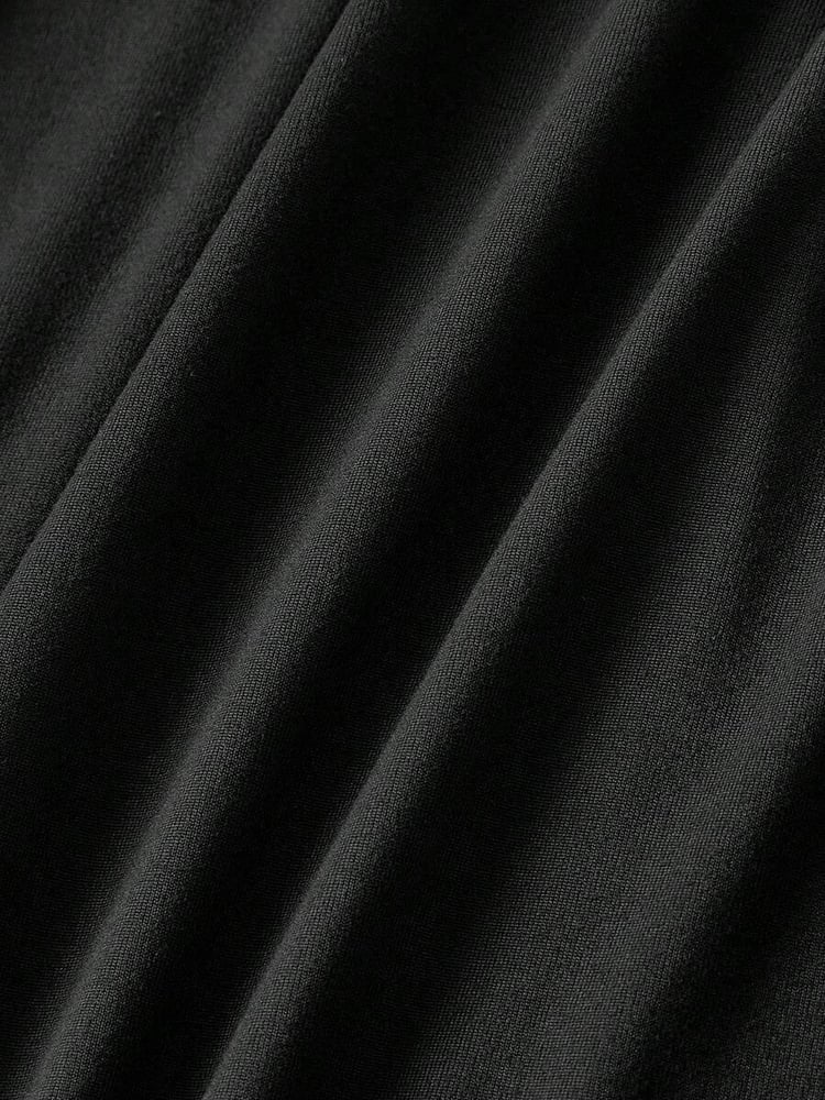 فستان بني طويل برقبة عالية | Anaqa Wear