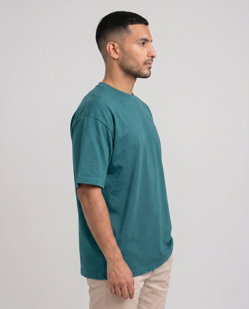 Men’s Oversized Combed Cotton Knitted T-Shirt