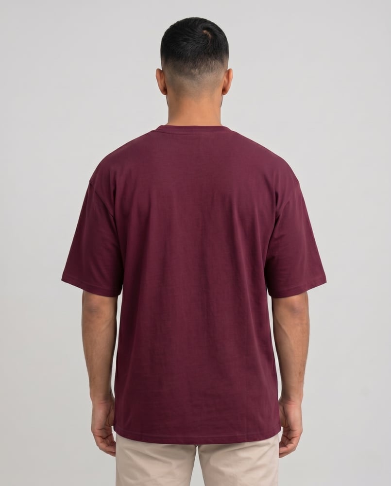 Men’s Oversized Combed Cotton Knitted T-Shirt