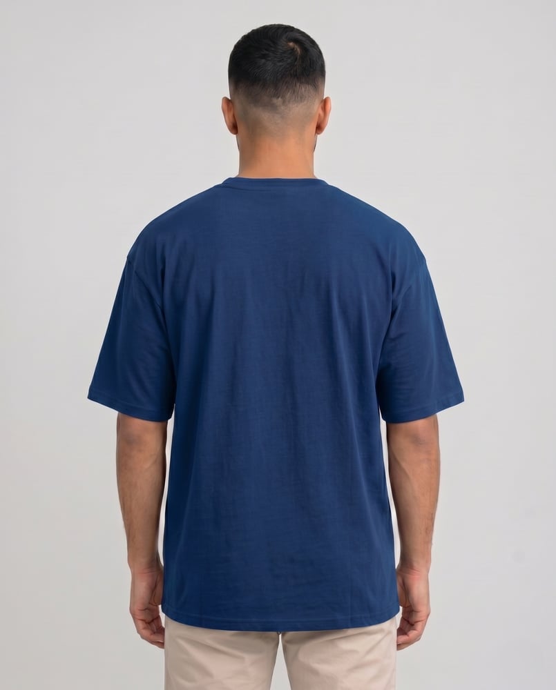 Men’s Oversized Combed Cotton Knitted T-Shirt