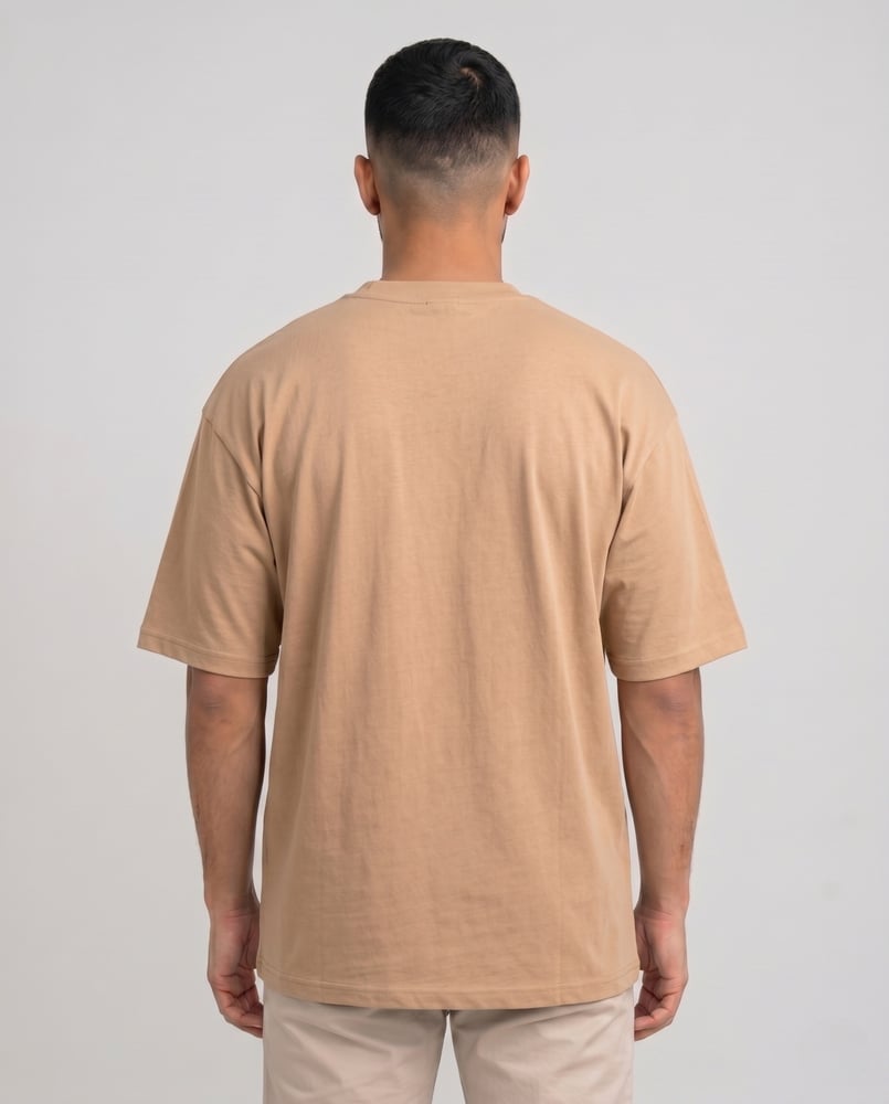 Men’s Oversized Combed Cotton Knitted T-Shirt