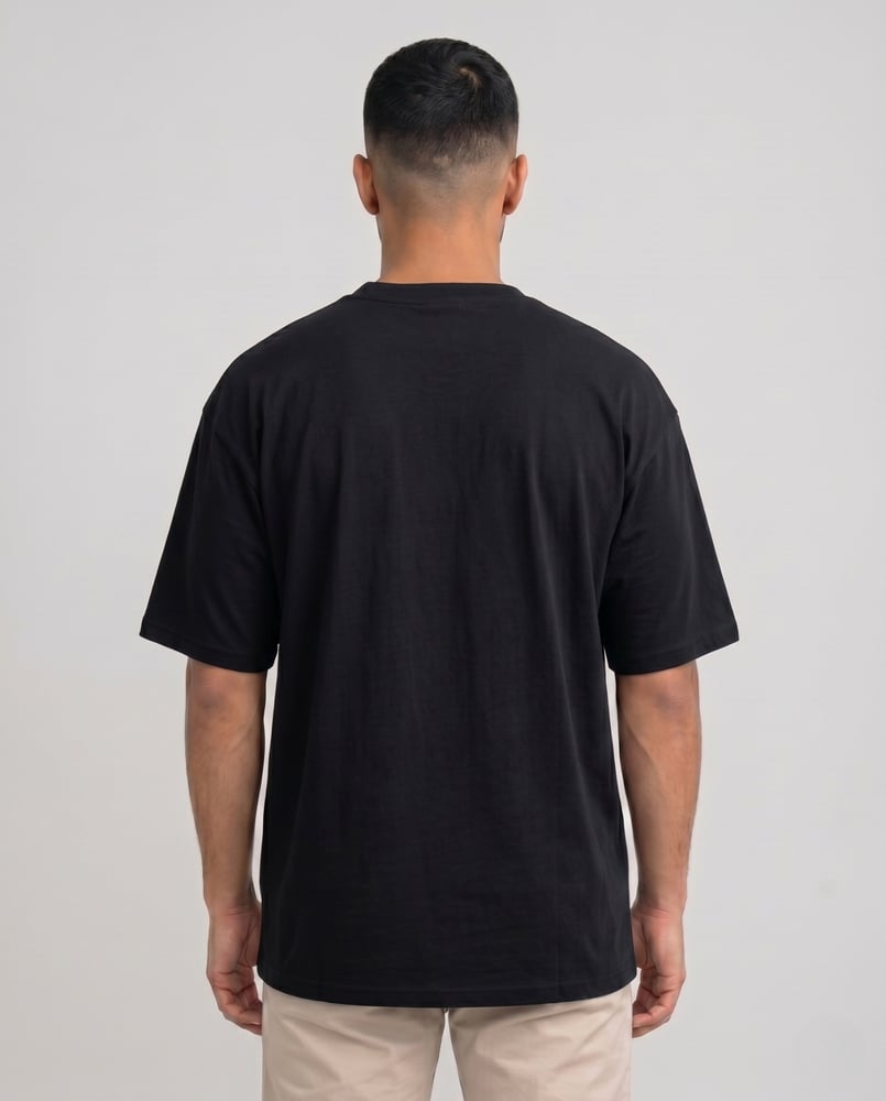 Men’s Oversized Combed Cotton Knitted T-Shirt