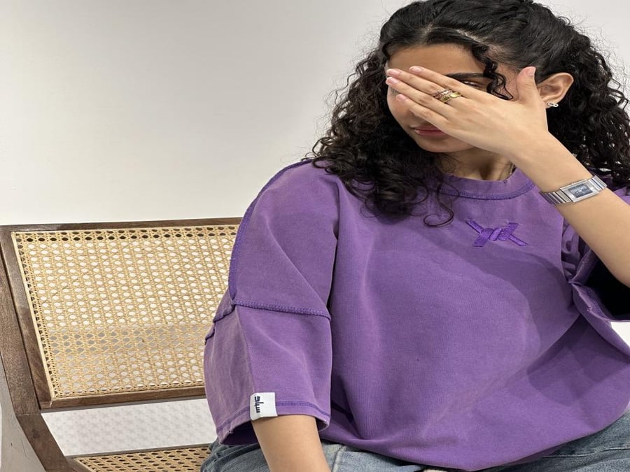 تيشرت بنفسجي فاتح